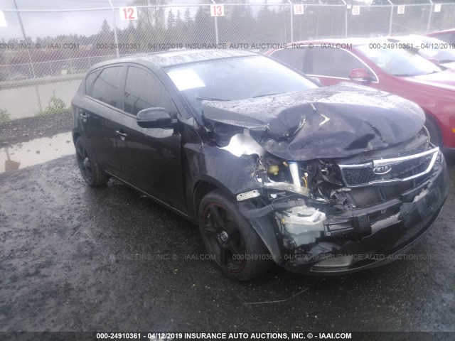 KNAFW5A37B5410120 - 2011 KIA FORTE SX BLACK photo 1