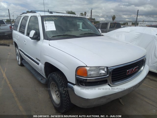 1GKEC13T05J257447 - 2005 GMC YUKON WHITE photo 1