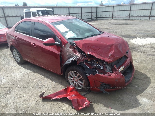 1G1JC5SH2C4229328 - 2012 CHEVROLET SONIC LT 红色 照片 1