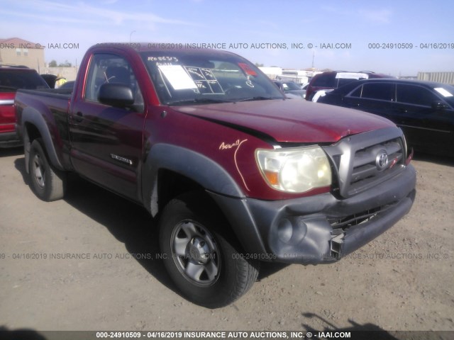 5TENX62N06Z308095 - 2006 TOYOTA TACOMA PRERUNNER RED photo 1