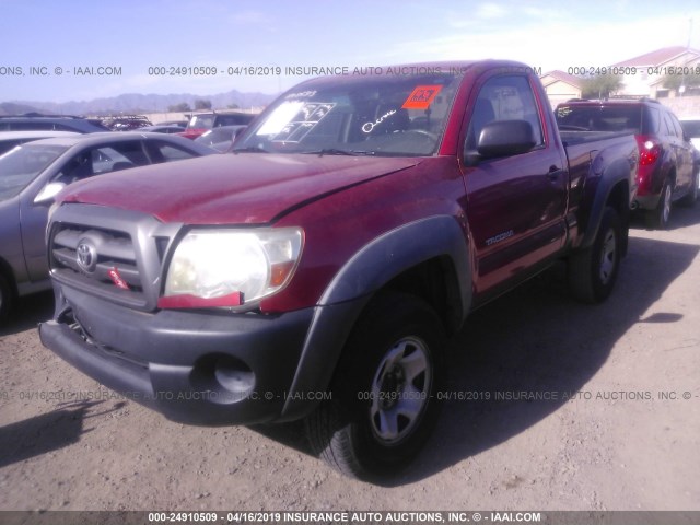 5TENX62N06Z308095 - 2006 TOYOTA TACOMA PRERUNNER RED photo 2