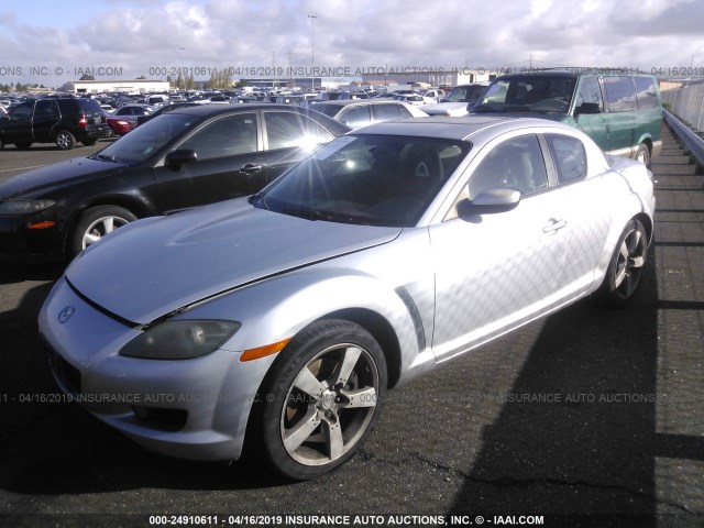 JM1FE173240108613 - 2004 MAZDA RX8 SILVER photo 2