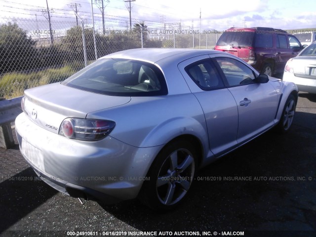 JM1FE173240108613 - 2004 MAZDA RX8 SILVER photo 4