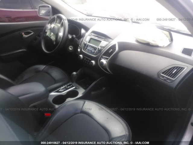 KM8JU3AC5CU473839 - 2012 HYUNDAI TUCSON GLS/LIMITED ვერცხლისფერი ფოტო 5