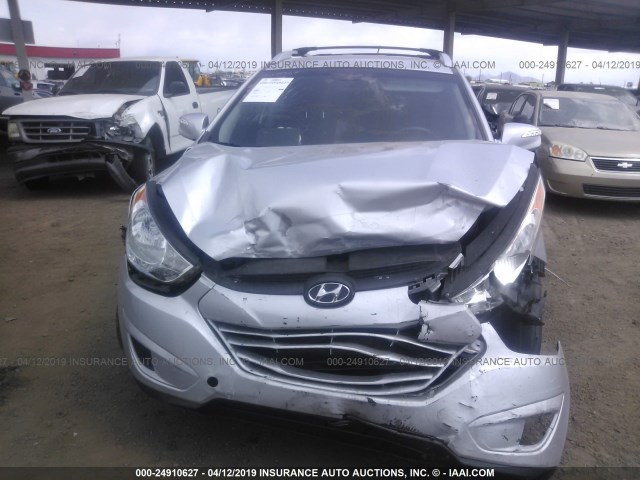 KM8JU3AC5CU473839 - 2012 HYUNDAI TUCSON GLS/LIMITED ვერცხლისფერი ფოტო 6