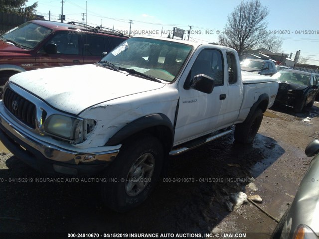 5TESM92N83Z167298 - 2003 TOYOTA TACOMA XTRACAB PRERUNNER WHITE photo 2