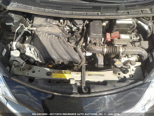 3N1CE2CP1GL397690 - 2016 NISSAN VERSA NOTE S/S PLUS/SV/SL/SR BLACK photo 10