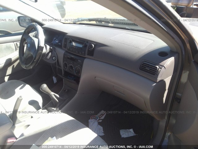 1NXBR32E08Z964476 - 2008 TOYOTA COROLLA CE/LE/S GRAY photo 5