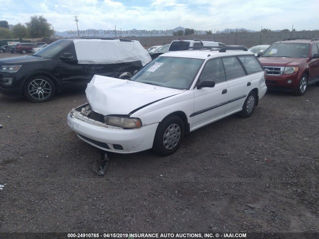 4S3BK4351T7312261 - 1996 SUBARU LEGACY L WHITE photo 2