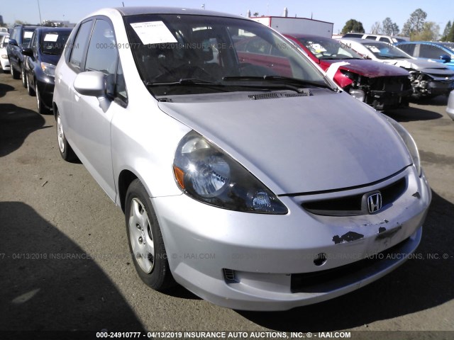 JHMGD38477S050712 - 2007 HONDA FIT SILVER photo 1