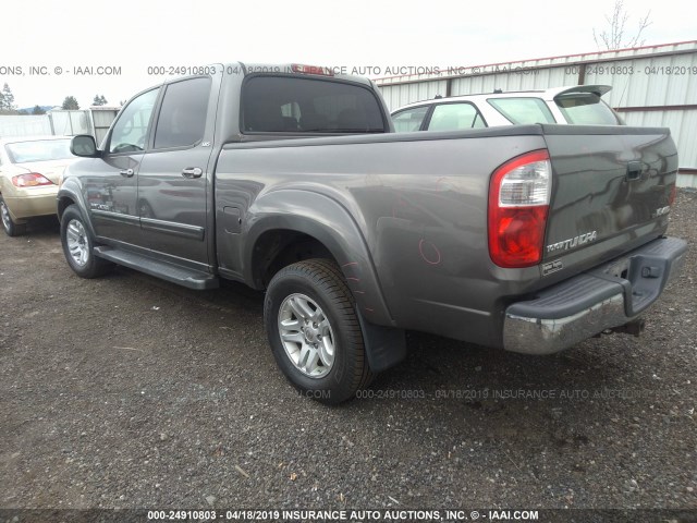 5TBDT44106S517008 - 2006 TOYOTA TUNDRA DOUBLE CAB SR5 GRAY photo 3