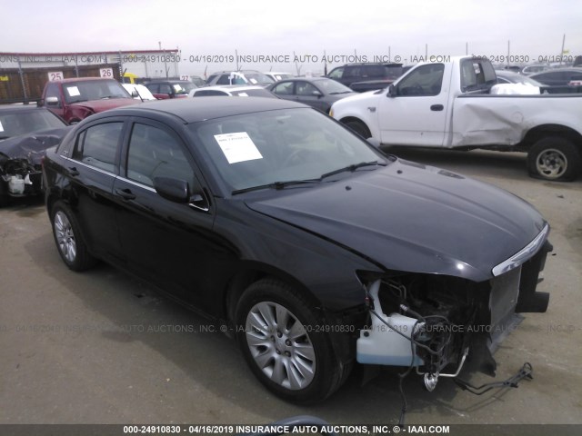 1C3CCBAB2EN213434 - 2014 CHRYSLER 200 LX BLACK photo 1