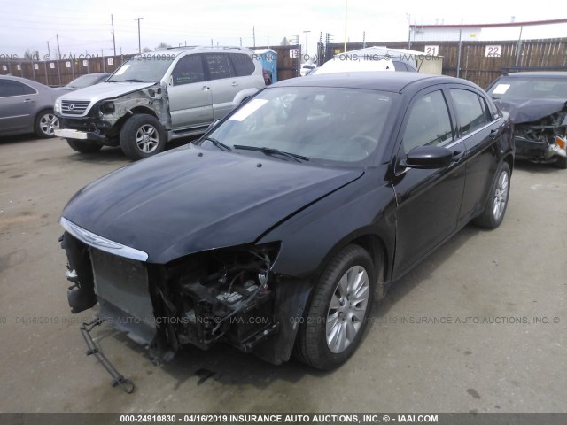 1C3CCBAB2EN213434 - 2014 CHRYSLER 200 LX BLACK photo 2