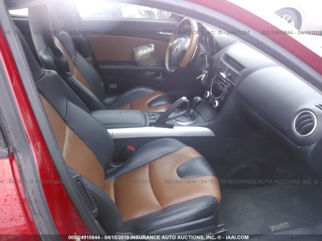 JM1FE17N440138651 - 2004 MAZDA RX8 RED photo 5