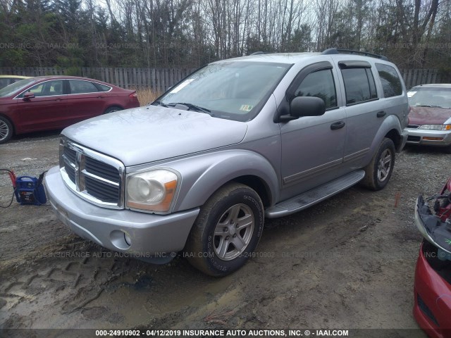 1D4HB58D34F241249 - 2004 DODGE DURANGO LIMITED SILVER photo 2