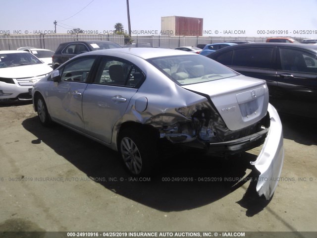 19XFB2F95CE338365 - 2012 HONDA CIVIC EXL SILVER photo 6