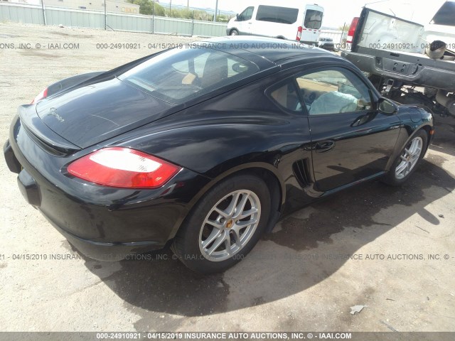 WP0AA29837U760514 - 2007 PORSCHE CAYMAN S BLACK photo 4