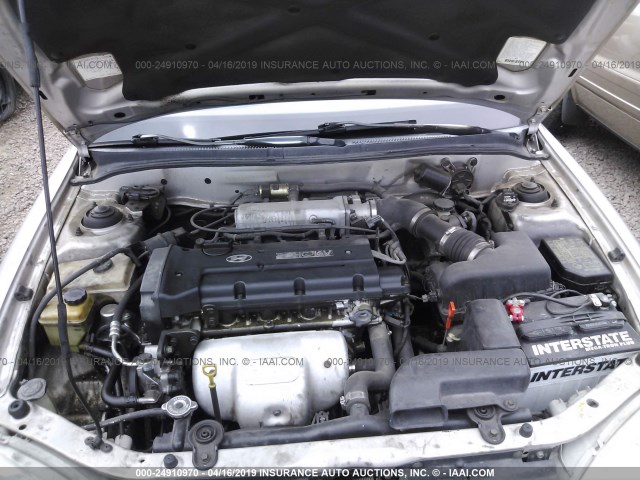 KMHJF35F4YU887944 - 2000 HYUNDAI ELANTRA GLS SILVER photo 10