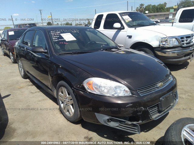 2G1WC57M991157270 - 2009 CHEVROLET IMPALA 2LT BLACK photo 1