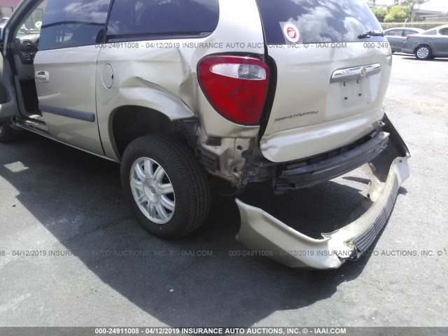 1A8GP45R76B627843 - 2006 CHRYSLER TOWN & COUNTRY  GOLD photo 6