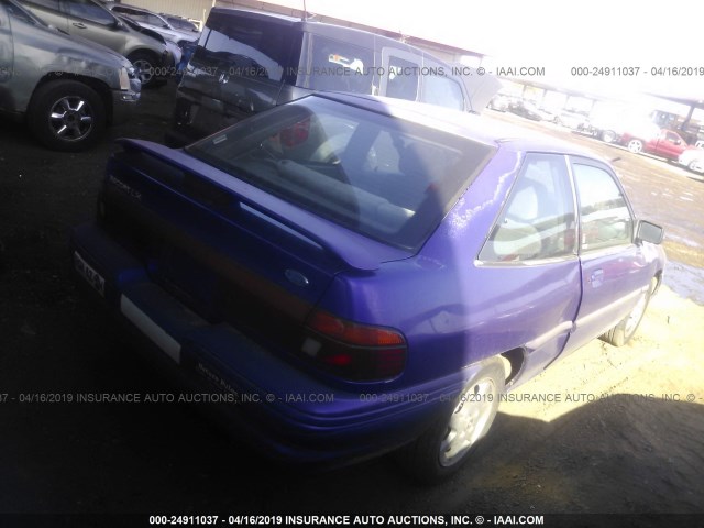 3FASP11J6TR140467 - 1996 FORD ESCORT LX PURPLE photo 4