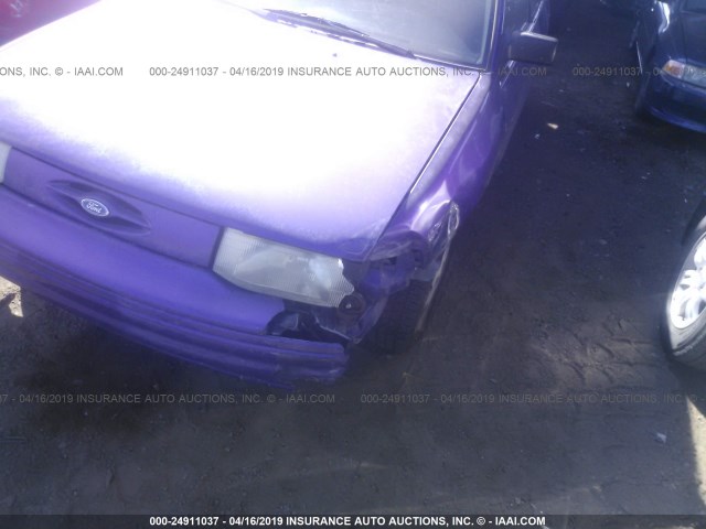 3FASP11J6TR140467 - 1996 FORD ESCORT LX PURPLE photo 6