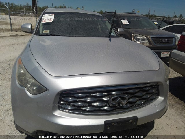 JN8AS1MU5BM710898 - 2011 INFINITI FX35 SILVER photo 6