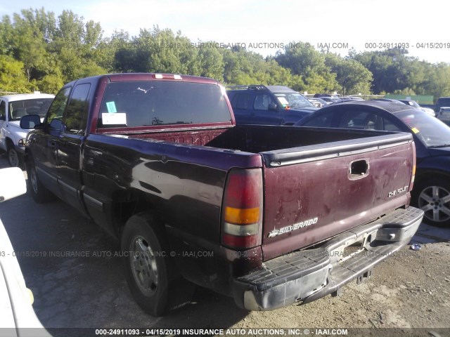 2GCEC19T411121295 - 2001 CHEVROLET SILVERADO C1500 MAROON photo 3