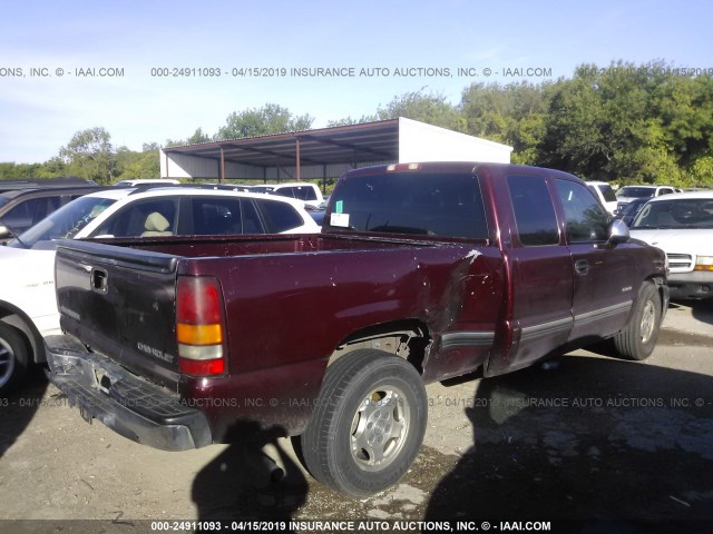 2GCEC19T411121295 - 2001 CHEVROLET SILVERADO C1500 MAROON photo 4