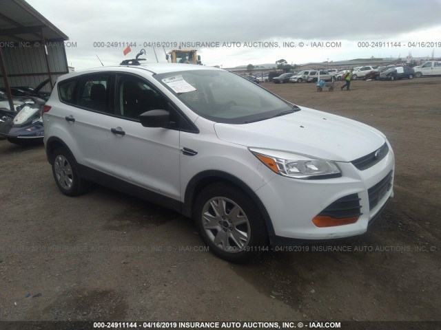 1FMCU0F75FUB74259 - 2015 FORD ESCAPE S WHITE photo 1