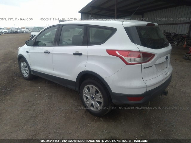 1FMCU0F75FUB74259 - 2015 FORD ESCAPE S WHITE photo 3