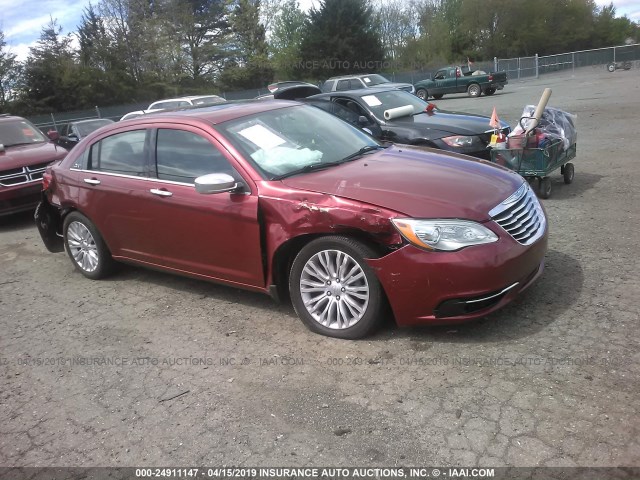 1C3BC2FBXBN595583 - 2011 CHRYSLER 200 LIMITED RED photo 1