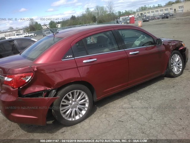1C3BC2FBXBN595583 - 2011 CHRYSLER 200 LIMITED RED photo 6