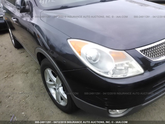 KM8NU73C48U038629 - 2008 HYUNDAI VERACRUZ GLS/SE/LIMITED BLACK photo 6