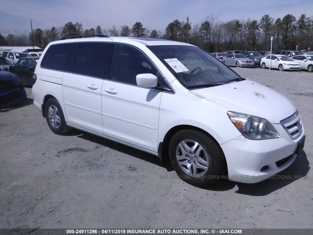 5FNRL38657B426562 - 2007 HONDA ODYSSEY EXL WHITE photo 1