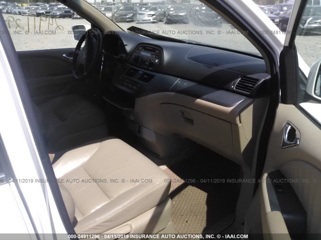 5FNRL38657B426562 - 2007 HONDA ODYSSEY EXL WHITE photo 5