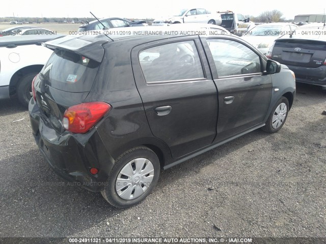 ML32A3HJ0FH047336 - 2015 MITSUBISHI MIRAGE DE BLACK photo 4