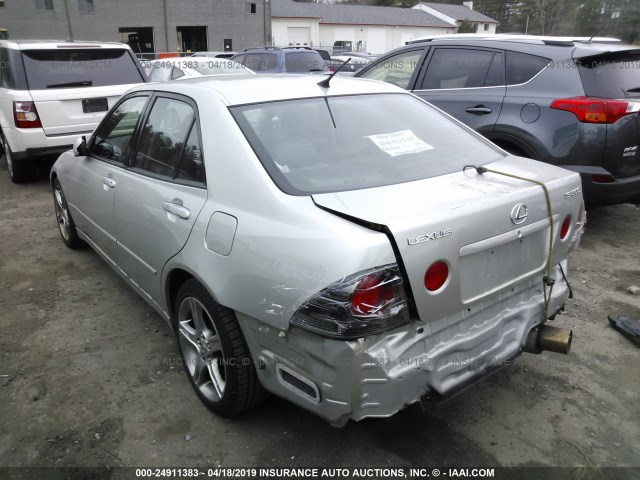 JTHBD182X10018434 - 2001 LEXUS IS 300 SILVER photo 3