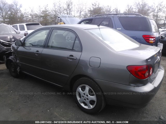 2T1BR32E78C914093 - 2008 TOYOTA COROLLA CE/LE/S GRAY photo 3