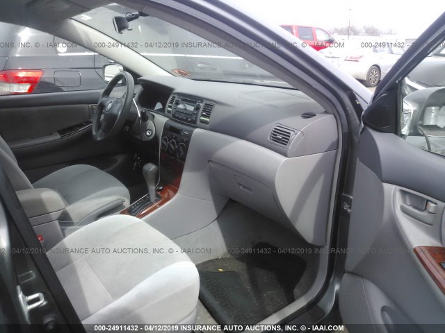 2T1BR32E78C914093 - 2008 TOYOTA COROLLA CE/LE/S GRAY photo 5