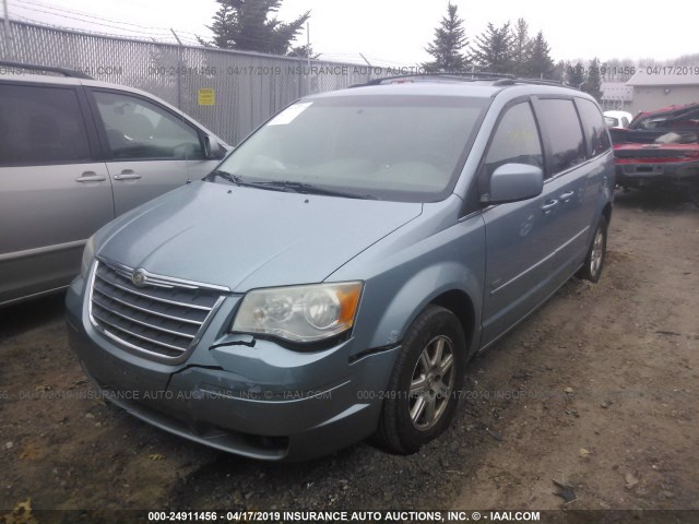 2A8HR54P58R820050 - 2008 CHRYSLER TOWN & COUNTRY TOURING BLUE photo 2