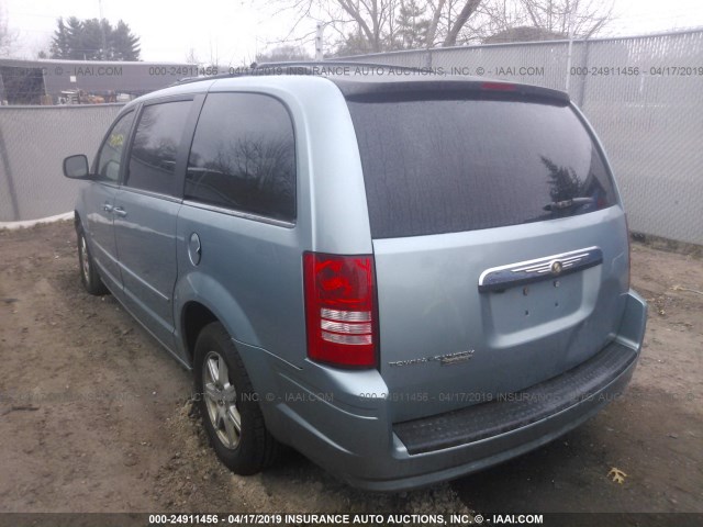 2A8HR54P58R820050 - 2008 CHRYSLER TOWN & COUNTRY TOURING BLUE photo 3