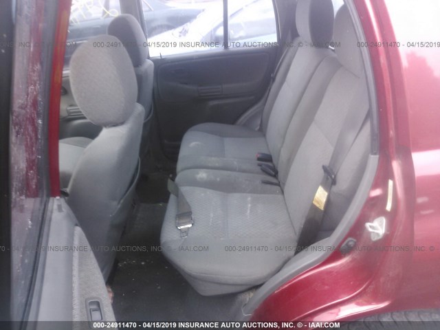 2CNBE13C0X6930130 - 1999 CHEVROLET TRACKER RED photo 8