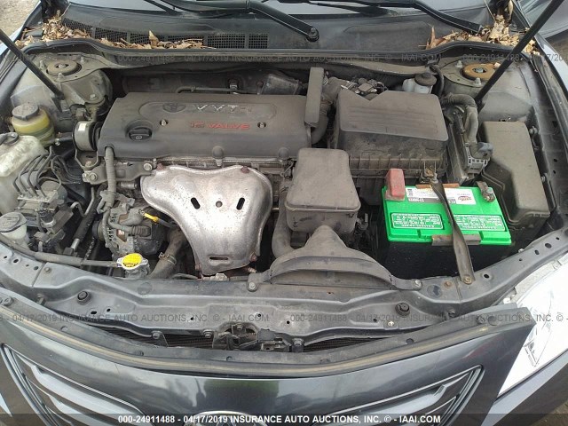 4T1BE46K47U190331 - 2007 TOYOTA CAMRY NEW GENERAT CE/LE/XLE/SE GRAY photo 10