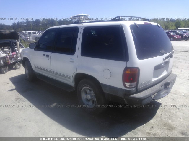 1FMZU73E61ZA63284 - 2001 FORD EXPLORER XLT WHITE photo 3