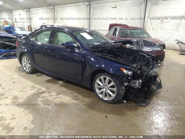 JTHCF1D22E5004637 - 2014 LEXUS IS 250 BLUE photo 1