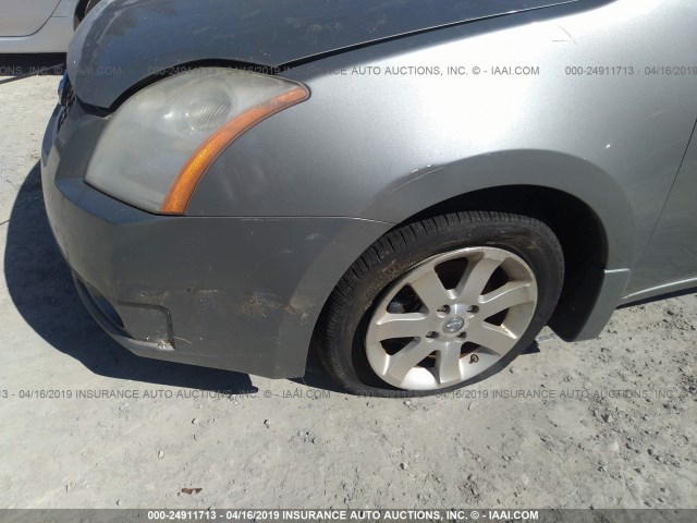 3N1AB61E28L630051 - 2008 NISSAN SENTRA 2.0/2.0S/2.0SL GRAY photo 6