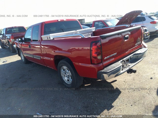 2GCEC19V951292776 - 2005 CHEVROLET SILVERADO C1500 RED photo 3