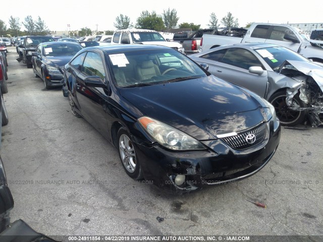 4T1CE38P26U749266 - 2006 TOYOTA CAMRY SOLARA SE/SLE BLACK photo 1
