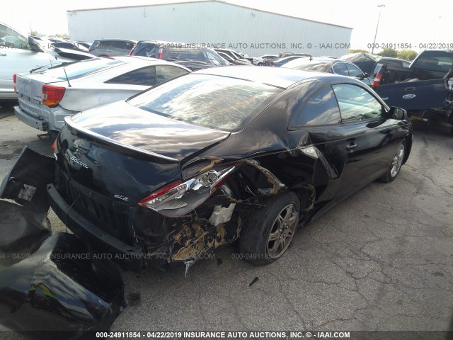 4T1CE38P26U749266 - 2006 TOYOTA CAMRY SOLARA SE/SLE BLACK photo 4